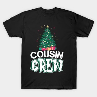 Christmas Cousin Crew Santa Hat Men Women Kids T-Shirt